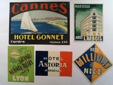 Lot de 12 étiquettes d'