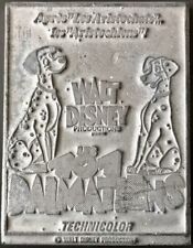ONE HUNDRED AND ONE DALMATIANS 1957 Vintage movie advertising - Printer's plate 