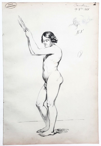 Dessin masculin signé - dessin,