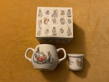 Peter Rabbit coquetier et mug à 2 anses service bébé Wedgwood