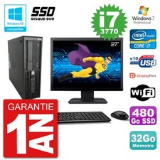 PC HP Z220 SFF Ecran 27" Core