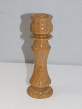 Ural Russe Marron Agate Sculpté Pierre Bougeoir 438 Grammes 15.9cm Pouce