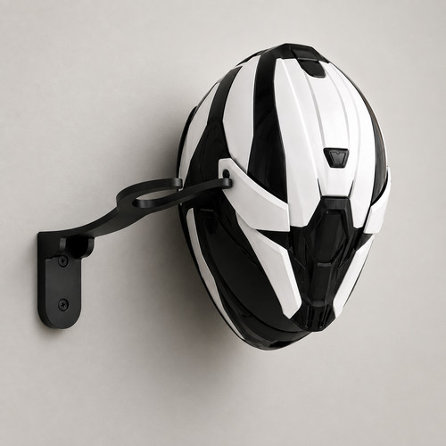 Support casque mural moto
