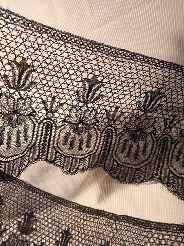 Guipure dentelle noire xixe - guipure,
