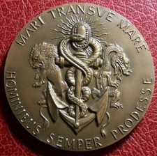 Mari Transve Mare Hominibus Semper prodesse crusader galley medal by R. JOLY