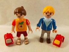 sympa enfant avec cartable / sac Playmobil ( école , classe  , mobilier   ) 0361