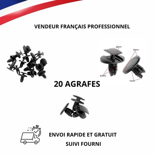 20x agrafe clips fixation - agrafe,