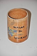 POTERIE PROVENCALE POT "HERBES DE PROVENCE" POT A LOUCHES / VASE NEUF