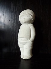 FIGURINE MARBELL-BELGIQUE-STONE ART-GARçON-16 cm