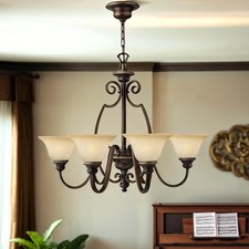 Lustre en Bronze Antique