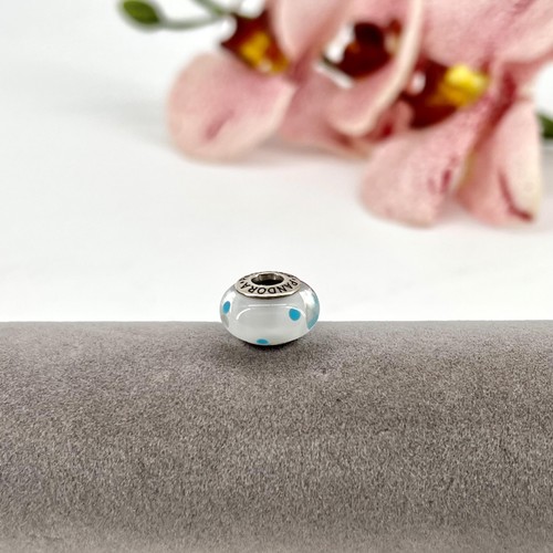 Charm pandora murano blanc - murano,