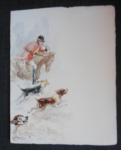 Chasse courre ancien - a,