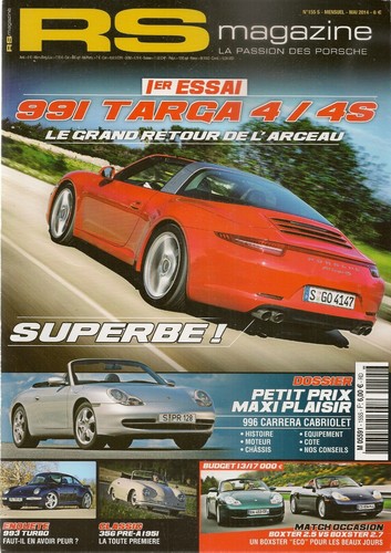 Magazine 155 porsche 991 - 155,