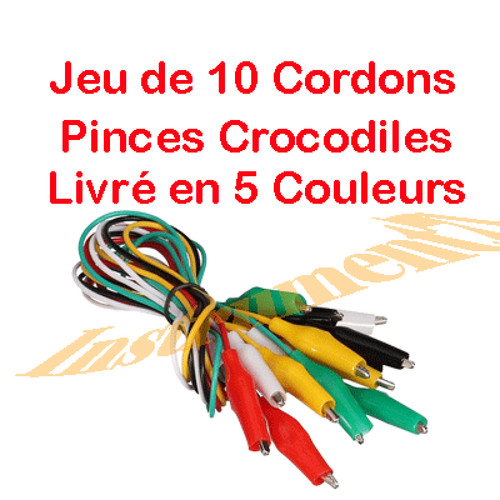 Cordons equipés pince - 10,