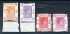 Hong Kong 1938-52 4C, 10C
