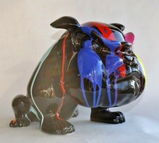 sculpture-Chien Bulldog Français Design - Résine