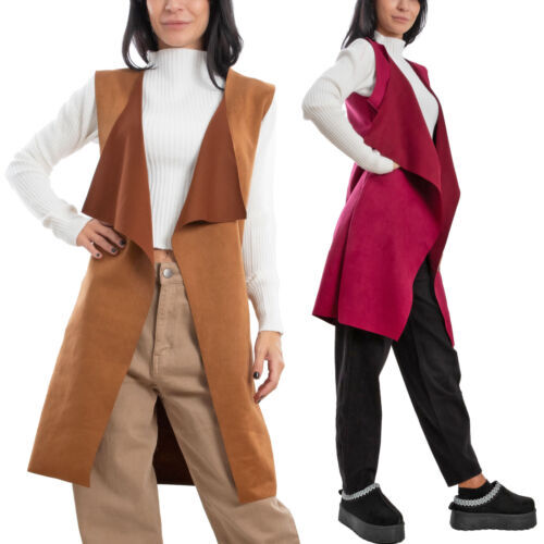 Gilet long femme suède - femme, en