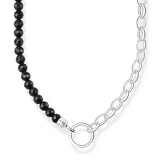 Collier De Femme THOMAS SABO Pour Charms Argent Et Onyx KE2188-130-11-L45