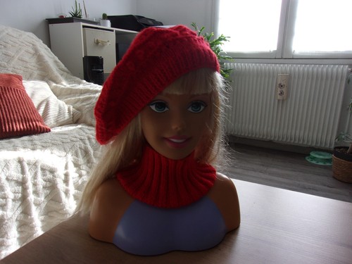 Ensemble bonnet genre béret - bonnet,