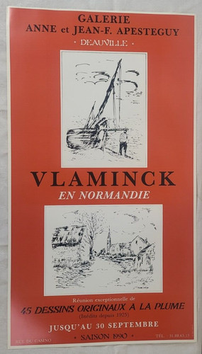 Vlaminck affiche vintage - vlaminck,