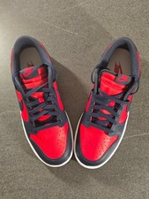 Chaussures Nike Dunk Low Retro Rouge & Bleu Marine - Taille 44