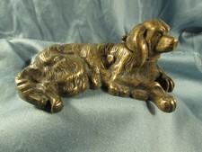 Encrier en bronze, chien de