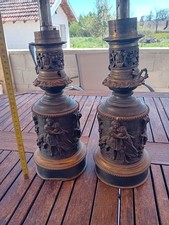 Ancienne Paire De Lampe À