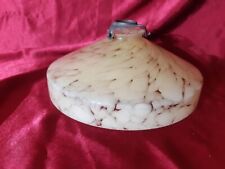 Suspension,lustre,STYLE ART DECO VERRE CLICHY moucheté jaune,vintage,design