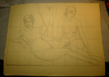 Dessin académique ancien, nus !!!