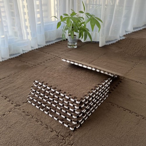 Tapis sol mousse peluche - tapis,