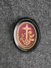 Cadre Reliquaire Sacré Coeur Marguerite Marie Alacoque Circa 1900