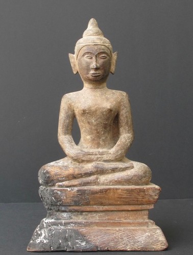 Ancien bouddha bois - bois, du