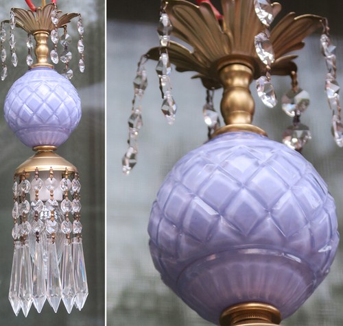 Vintage light purple glass