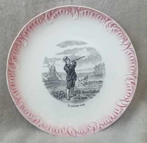 Ancienne assiette parlante - assiette,