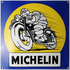 Plaque émaillée : MICHELIN PNEUS MOTO