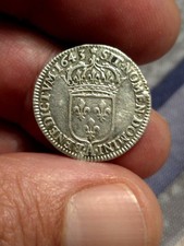 1/12 D'écu 2éme Buste De Warin 1643 A Louis XIII