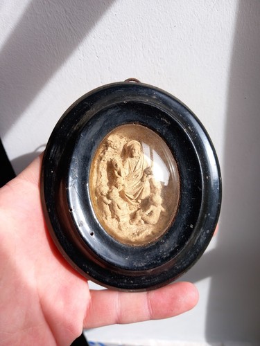 Cadre ovale miniature christ - cadre,