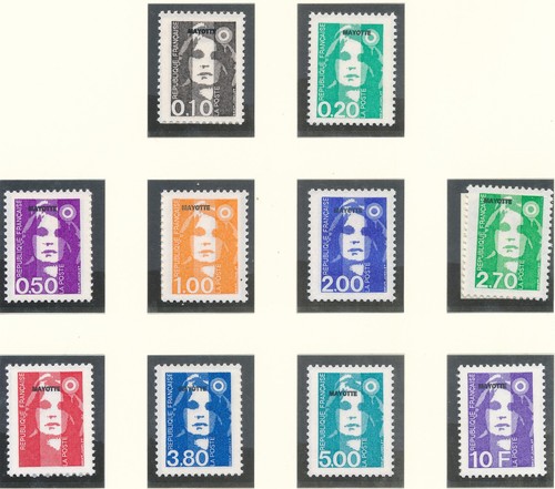 Timbre mayotte neuf - mayotte, 32/41**