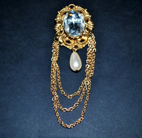 Broche vintage fantaisie - , en