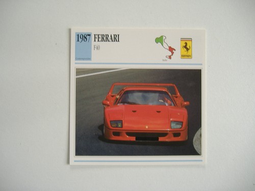 Fiche auto ferrari f40 1987 - auto,
