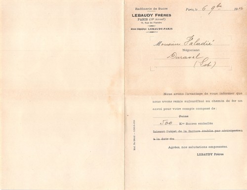 1916 raffinerie de sucre - 1916,