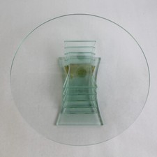 Partylite Stratus Grand Porte-Bougie En Verre Teinté Bleu À 3 Mèches P7725