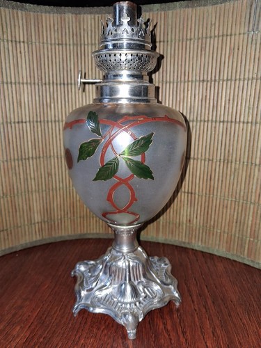 Lampe petrole ancienne verre - lampe,