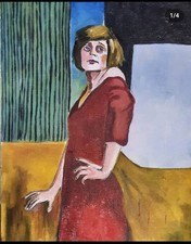 Attente – Tableau Original Acrylique 80x60 cm – Art Moderne & Expressionniste