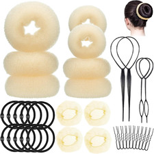 31Pcs Donuts Cheveux Ensemble
