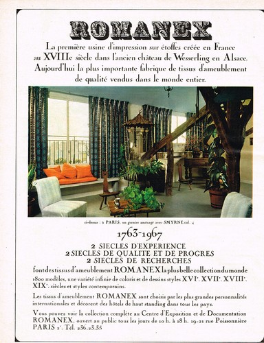 Publicite 1967 romanex - publicite,