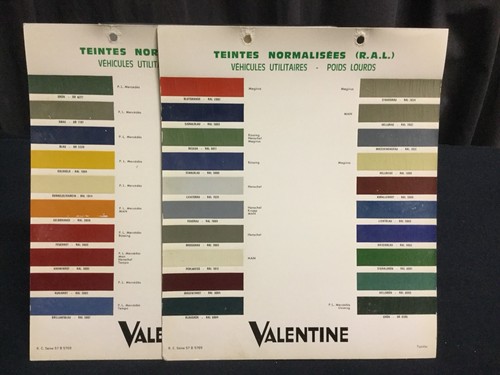 Rare lot nuancier color - rare,