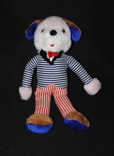 Peluche doudou chien vintage