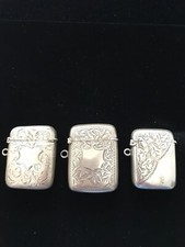 Match Safe  Vester Silver