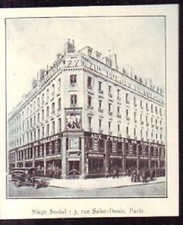 1929  --  FORGES DE VULCAIN  PARIS  SIEGE 3 RUE SAINT DENIS  W063